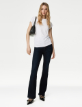 Cotton Rich Ruched T-Shirt
