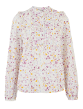 Pure Cotton Floral Broderie Ruffle Blouse
