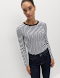 Cotton Rich Ribbed Top