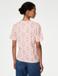 Cotton Modal Blend Printed T-Shirt
