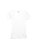 Cotton Rich Ribbed Lettuce Edge T-Shirt