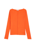 Lyocell Blend Ribbed Top with Wool