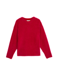 Cosy Textured Crew Neck Sweatshirt