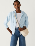 Cotton Rich Zip Up Hoodie