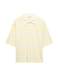 Pure Cotton Short Striped Rugby Top