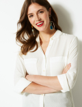 Textured Patch Pocket Shirt