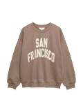 Cotton Rich Graphic Sweatshirt