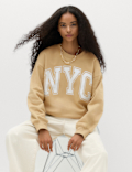 Cotton Rich Graphic Sweatshirt
