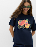 Pure Cotton Oversized Graphic T-Shirt