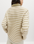 Cotton Rich Striped Collared Rugby Polo