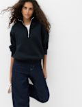 Pure Cotton Premium Half Zip Ultimate Sweatshirt