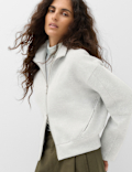 Cotton Rich Scuba Zip Up Sweatshirt