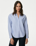 Pure Cotton Collared Shirt