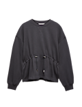 Pure Cotton Drawcord Waist Sweatshirt
