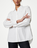 Pure Cotton Cutwork Detail Shirt
