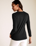 Crew Neck Relaxed Fit Long Sleeve Top