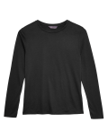 Crew Neck Relaxed Fit Long Sleeve Top