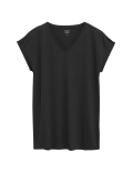 V-Neck Relaxed Longline T-Shirt