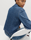 Denim Tie Fastening Blouse