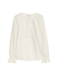 Pure Cotton Applique Blouse