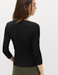 Pure Cotton Slash Neck Top