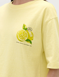 Pure Cotton Graphic Oversized T-Shirt
