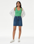 Cotton Rich Ribbed Slim Fit Vest Top
