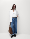 Cotton Rich Ribbed Slim Fit Vest Top