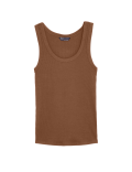 Cotton Rich Ribbed Slim Fit Vest Top