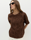 Pure Cotton Appliqu&eacute; T-Shirt