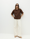 Pure Cotton Appliqu&eacute; T-Shirt