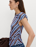 Pure Cotton Asymmetric Drape Top