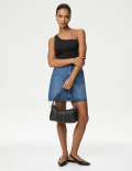 Cotton Rich One Shoulder Vest