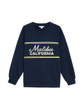 Cotton Rich Slogan Sweatshirt