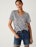 Printed Relaxed Longline T-Shirt