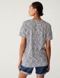 Printed Relaxed Longline T-Shirt