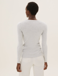 Pure Cotton Crew Neck Regular Fit Top