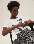 Love Slogan Crew Neck Relaxed T-Shirt