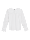 Pure Cotton Embroidered Regular Fit Blouse