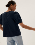 Pure Cotton Broderie Relaxed Top