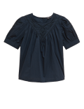 Pure Cotton Broderie Relaxed Top