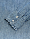 Pure Tencel™ Denim Peter Pan Collar Shirt
