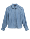 Pure Tencel™ Denim Peter Pan Collar Shirt