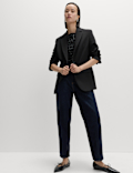 Cotton Rich Embellished Slash Neck Vest