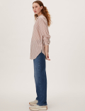 Pure Cotton Striped Long Sleeve Shirt