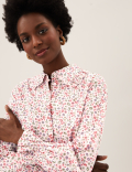 Pure Cotton Floral Regular Fit Shirt