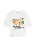 Pure Cotton Printed Oversized T-Shirt