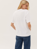 Pure Cotton Printed Crew Neck T-Shirt