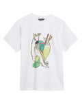 Pure Cotton Printed Crew Neck T-Shirt
