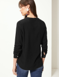 Button Detailed Blouse